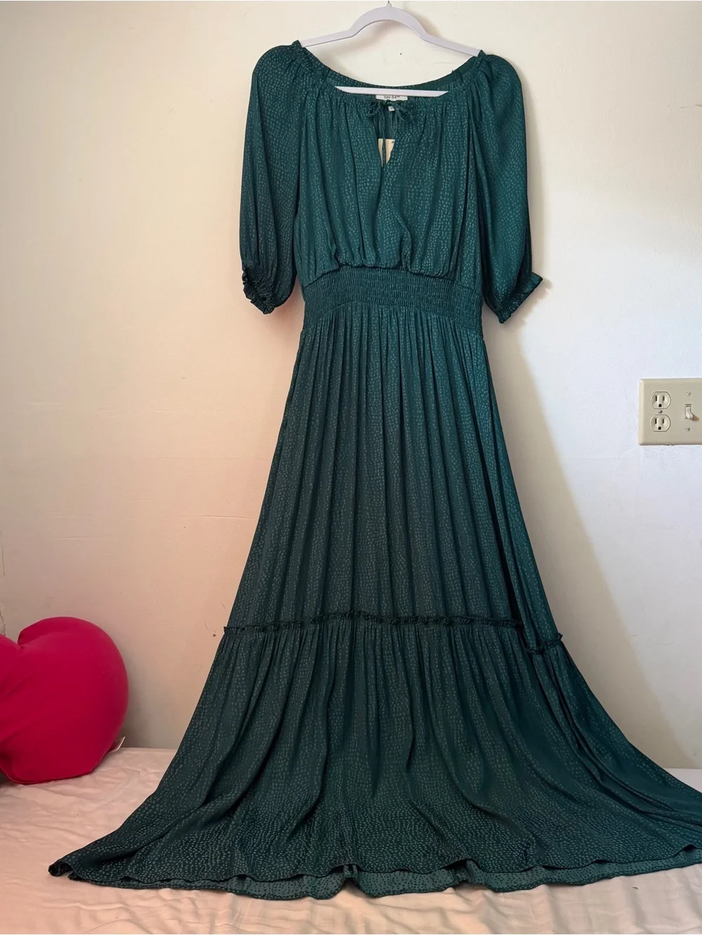 NWT On 34th S tiered maxi dress green - Picture 10 of 10